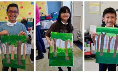 Glimpse Into A Classroom: Gr3 Art – Forests Inspired by Emily Carr